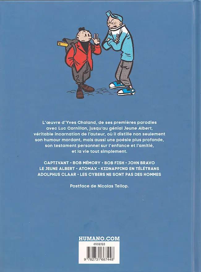 Verso de l'album Chaland - Œuvres Volume 1/2