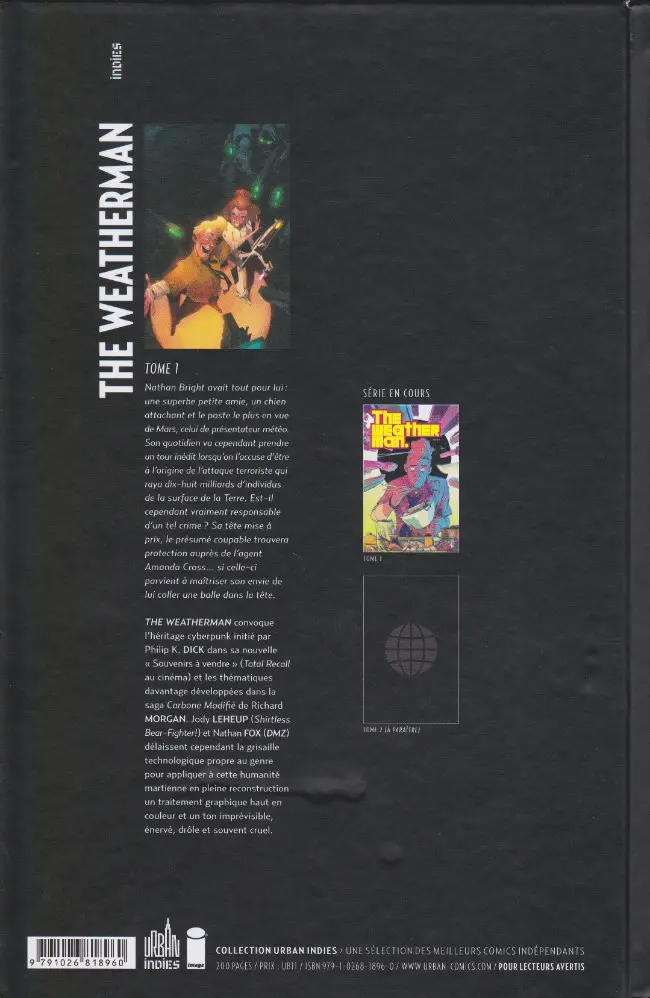 Verso de l'album The Weatherman Tome 1