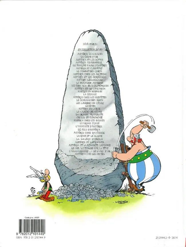 Verso de l'album Astérix Tome 12 Astérix aux Jeux Olympiques