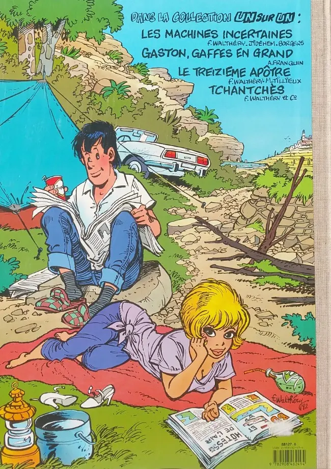 Verso de l'album Natacha Tome 15 La ceinture de Cherchemidi