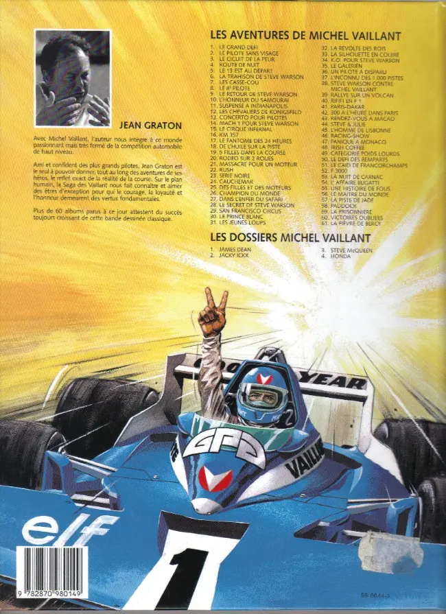 Verso de l'album Michel Vaillant Tome 41 Paris-Dakar !