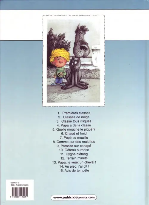 Verso de l'album Cédric Tome 11 Cygne d'étang