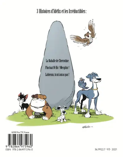 Verso de l'album Idéfix et les Irréductibles 1 Pas de quartier pour le Latin !