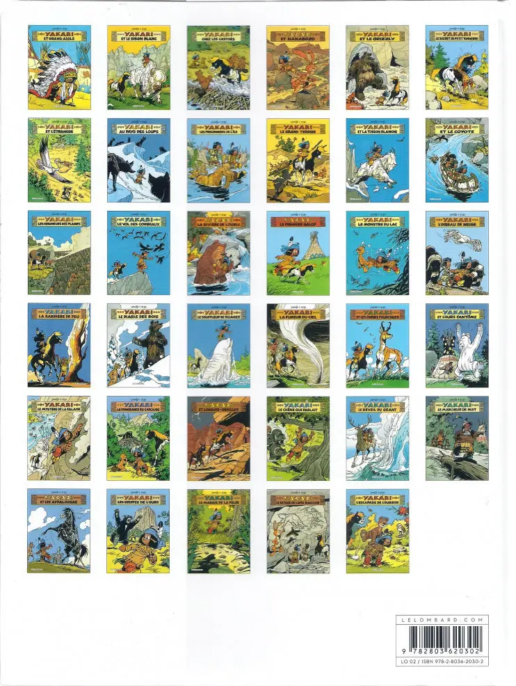 Verso de l'album Yakari Tome 4 Yakari et Nanabozo
