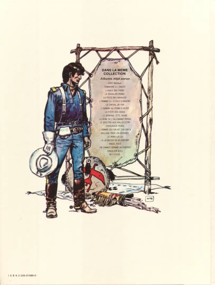 Verso de l'album La Jeunesse de Blueberry Tome 3 Cavalier bleu