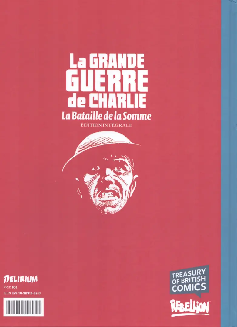 Verso de l'album La Grande Guerre de Charlie La Bataille de la Somme - Édition intégrale