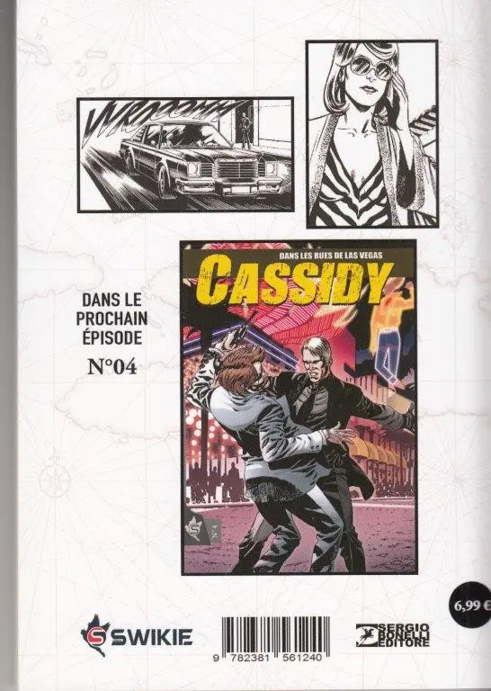 Verso de l'album Cassidy N° 3 Le Masque de sang