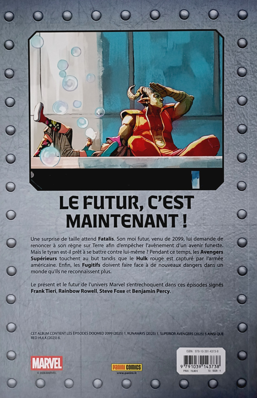 Verso de l'album Doom World - Le règne de Fatalis Volume 6/8