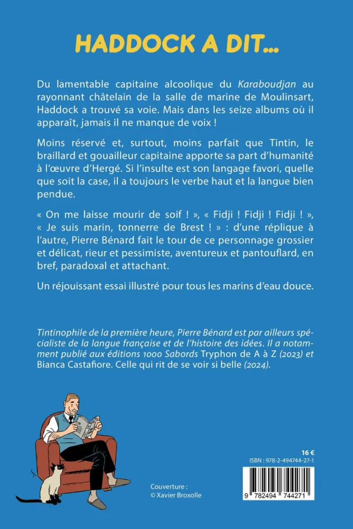 Verso de l'album Haddock a dit...