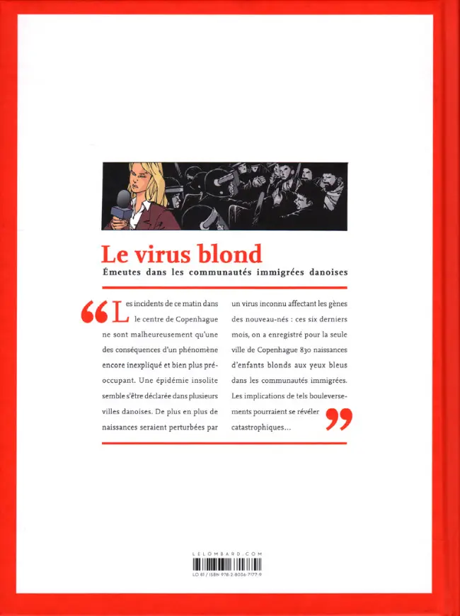 Verso de l'album Les danois