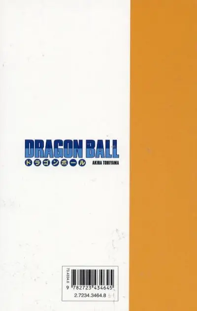 Verso de l'album Dragon Ball Édition originale Tome 3 L'initiation