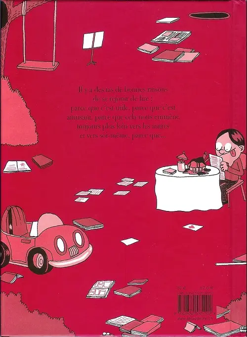Verso de l'album 101 bonnes raisons de se réjouir de lire