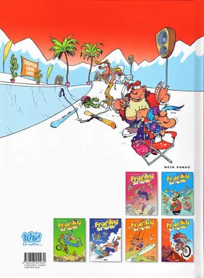 Verso de l'album Franky Snow Tome 7 Gang de pros
