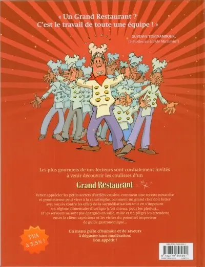 Verso de l'album Grand Restaurant Tome 1 Debout les damnés de l'assiette