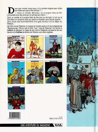 Verso de l'album Les 7 Vies de l'Épervier Tome 7 La marque du Condor