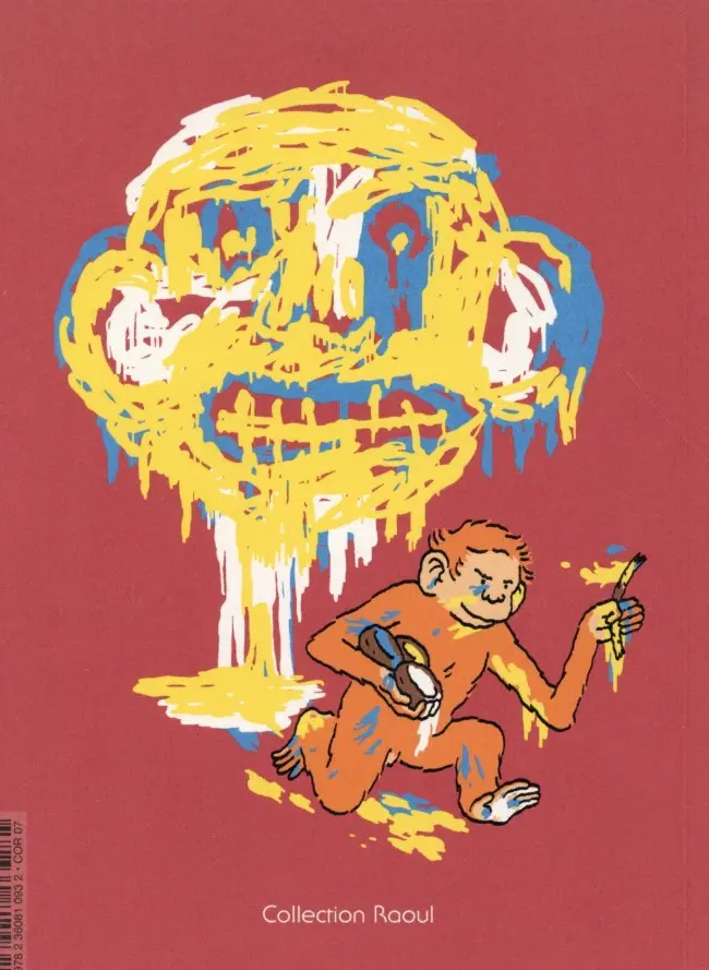 Verso de l'album Histoire de l'art macaque