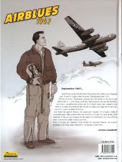 Verso de l'album Jack Blues Tome 1 Airblues 1947