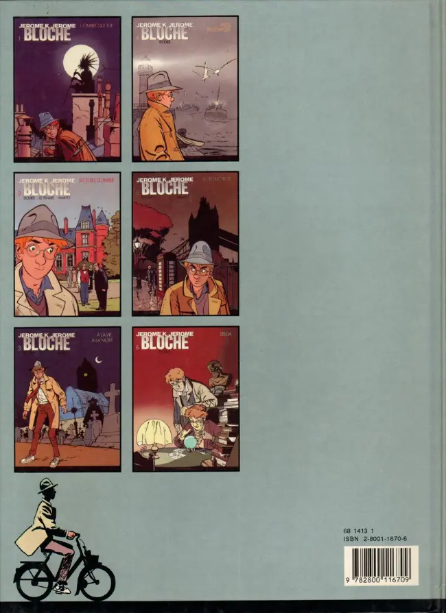 Verso de l'album Jérôme K. Jérôme Bloche Tome 6 Zelda