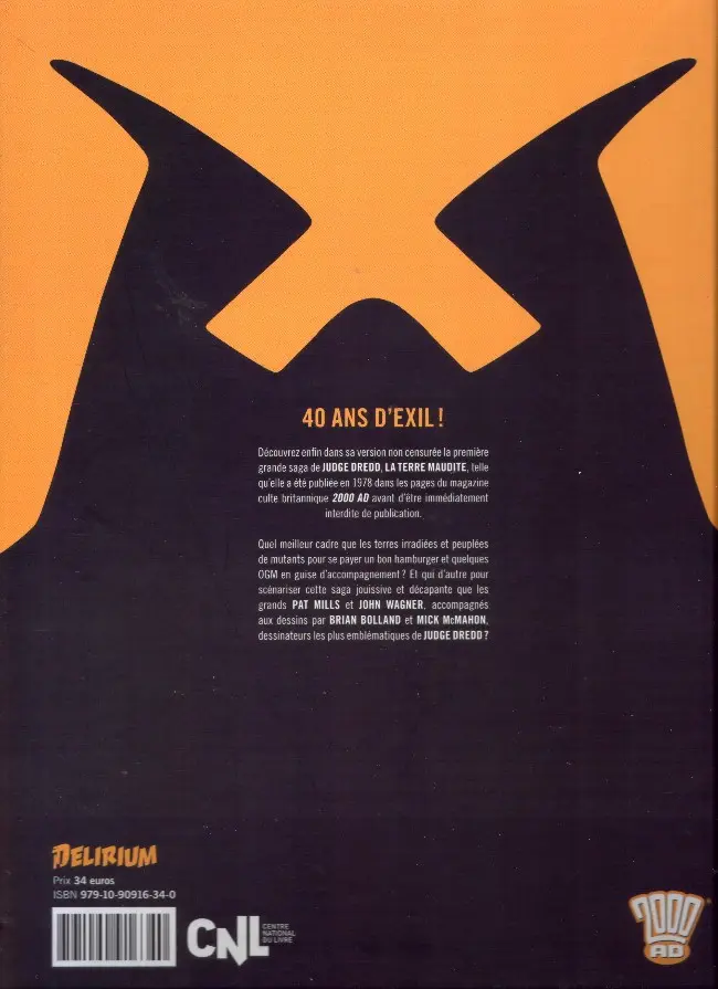Verso de l'album Judge Dredd : Les Affaires classées 02 Année 2100 (2000 AD progs 61-85)