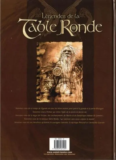 Verso de l'album Légendes de la Table Ronde Tome 1 Premières Prouesses