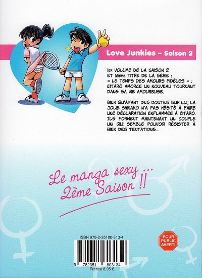 Verso de l'album Love junkies Saison 2 Tome 1