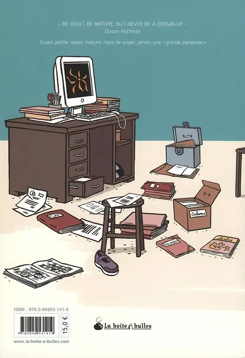 Verso de l'album Ma vie d'adulte