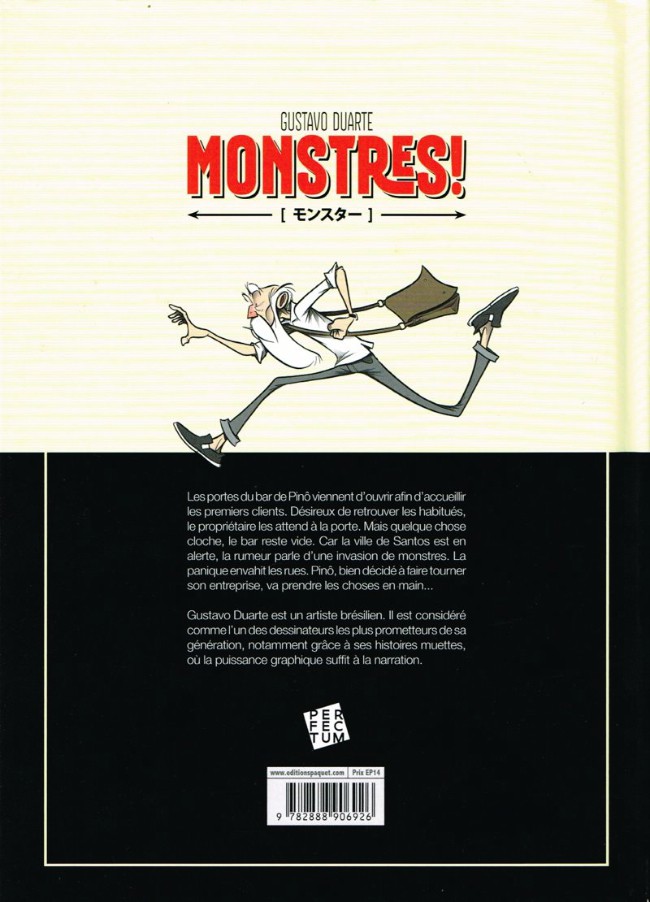 Verso de l'album Monstres !