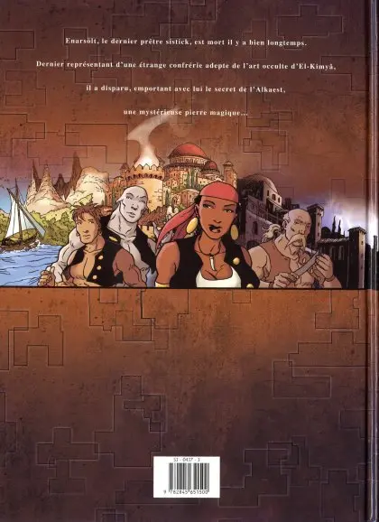 Verso de l'album L'Alkaest Tome 1 Le commandement d'Enarsölt