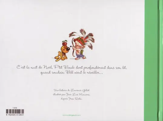 Verso de l'album P'tit Boule & Bill Tome 2 Noël indien