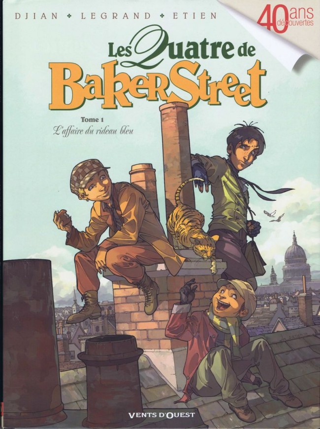 Couverture de l'album Les Quatre de Baker Street Tome 1 L'affaire du rideau bleu