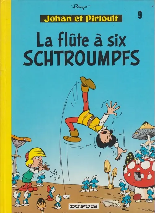 Couverture de l'album Johan et Pirlouit Tome 9 La flûte à six schtroumpfs