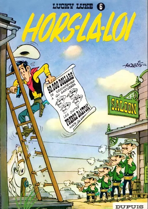 Couverture de l'album Lucky Luke Tome 6 Hors-la-loi