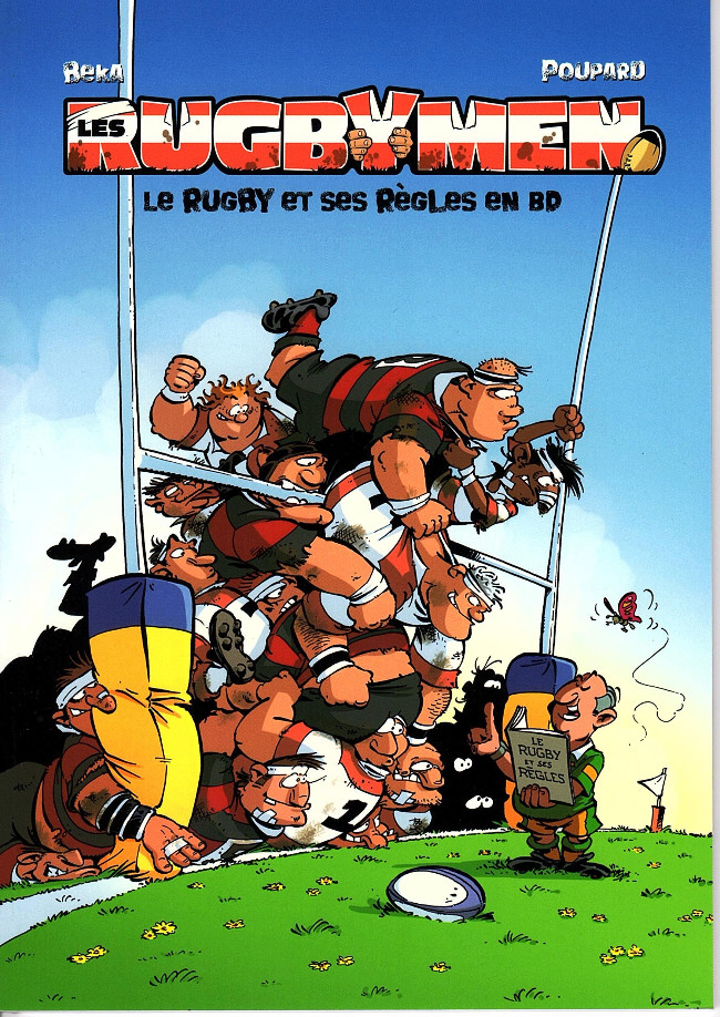 Couverture de l'album Les Rugbymen le rugby et ses règles en BD