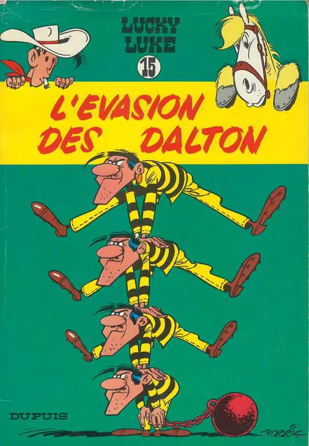 Couverture de l'album Lucky Luke Tome 15 L'évasion des Dalton