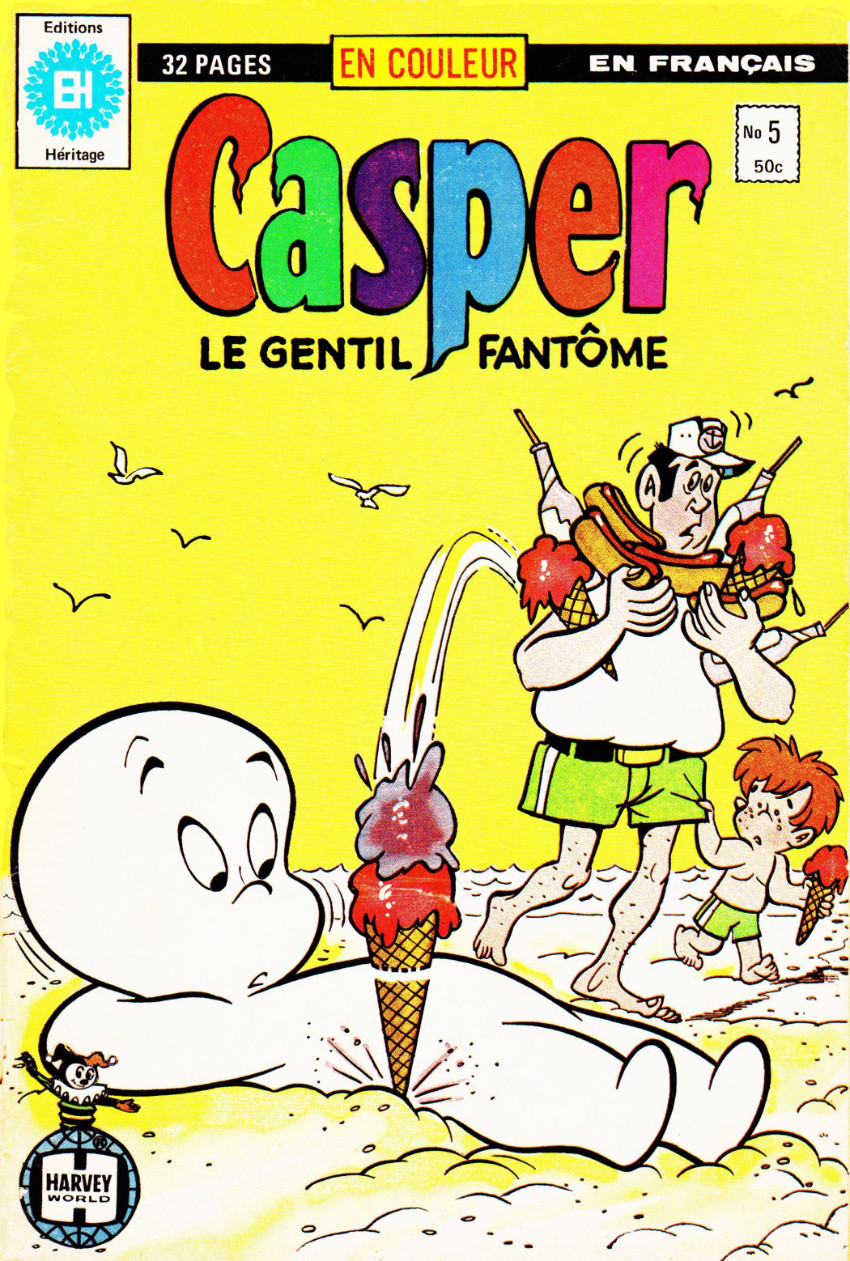 Couverture de l'album Casper (Le gentil fantôme) N° 5 Le grand arrêt complet