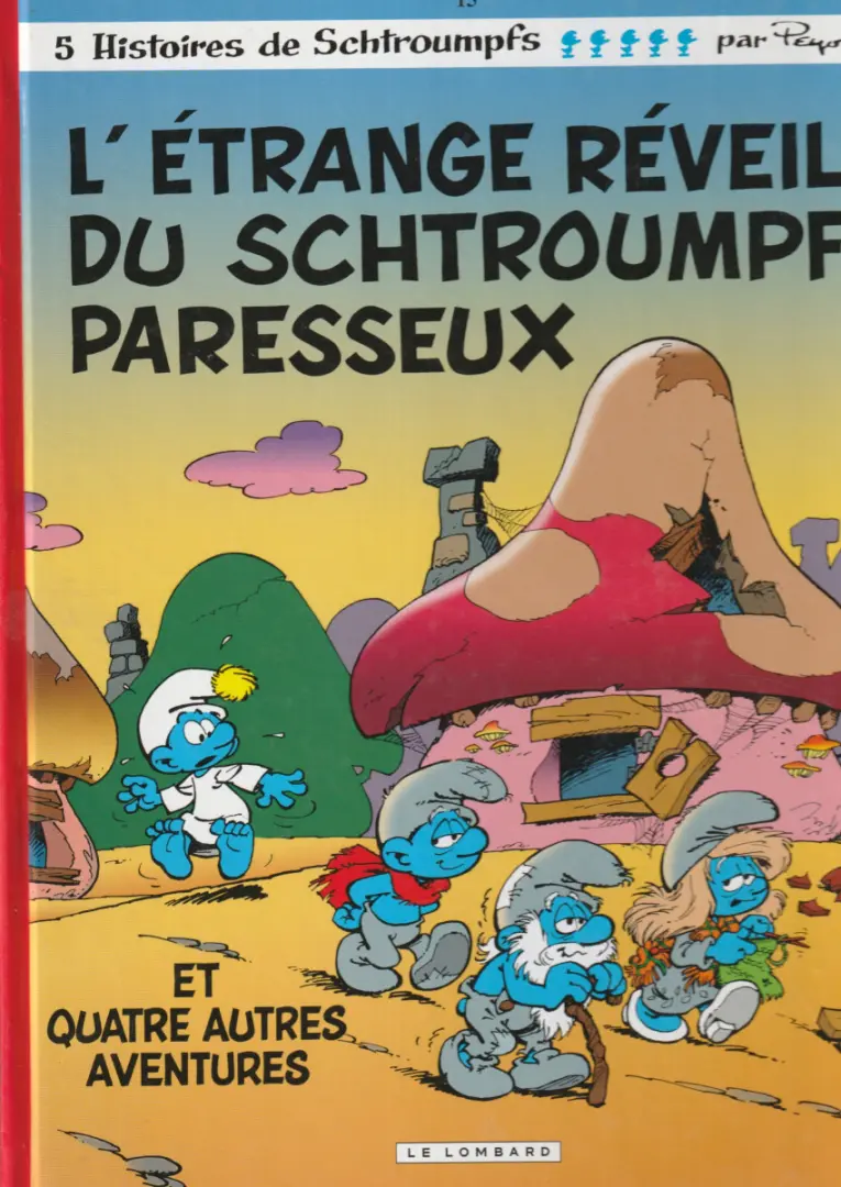 Couverture de l'album Les Schtroumpfs Tome 15 L'étrange réveil du Schtroumpf paresseux