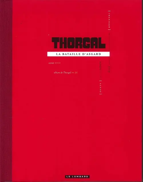 Couverture de l'album Thorgal Tome 32 La Bataille d'Asgard