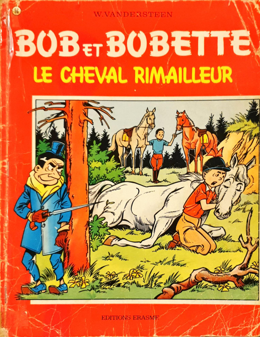 Couverture de l'album Bob et Bobette Tome 96 Le Cheval Rimailleur