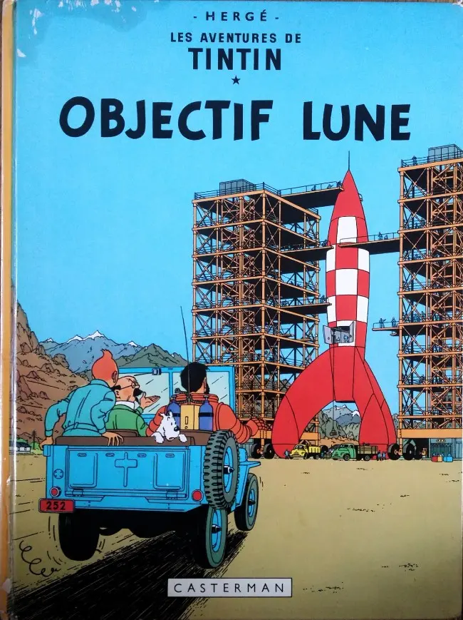Couverture de l'album Tintin Tome 16 Objectif Lune