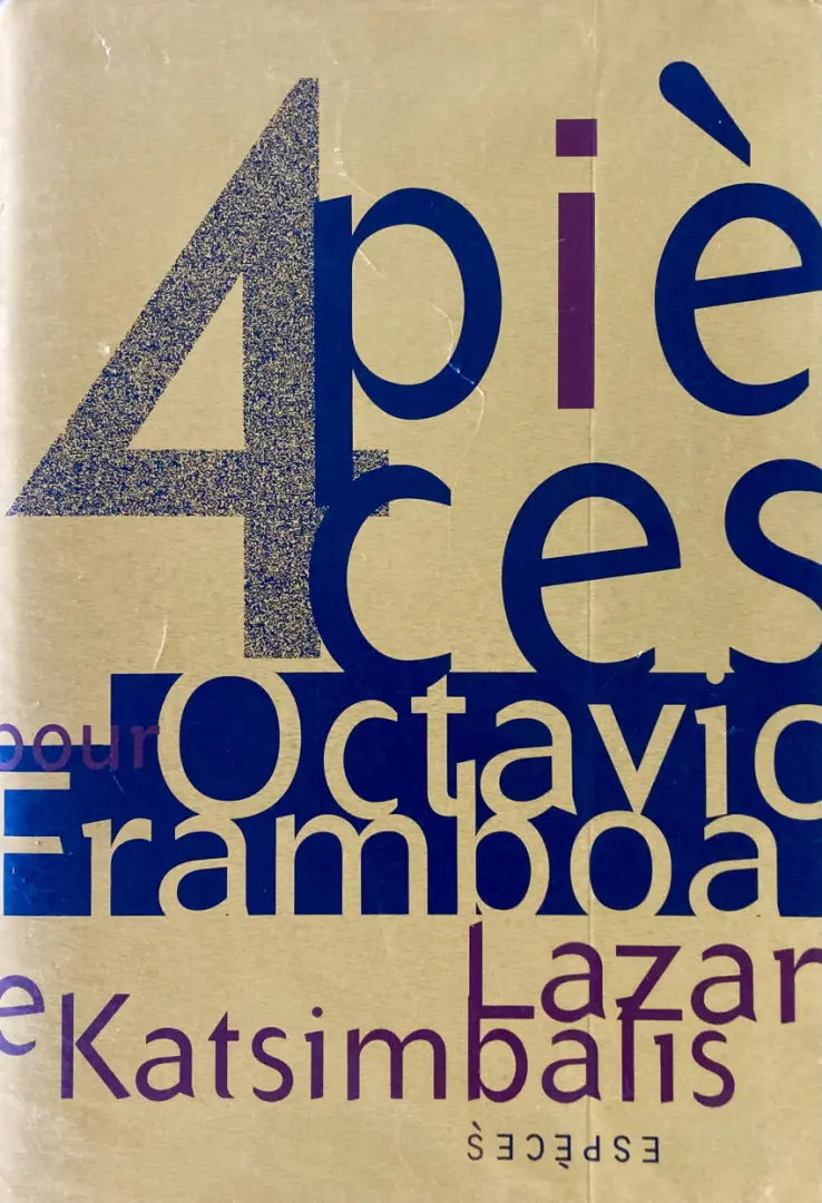 Couverture de l'album 4 pièces pour Octavio Framboa