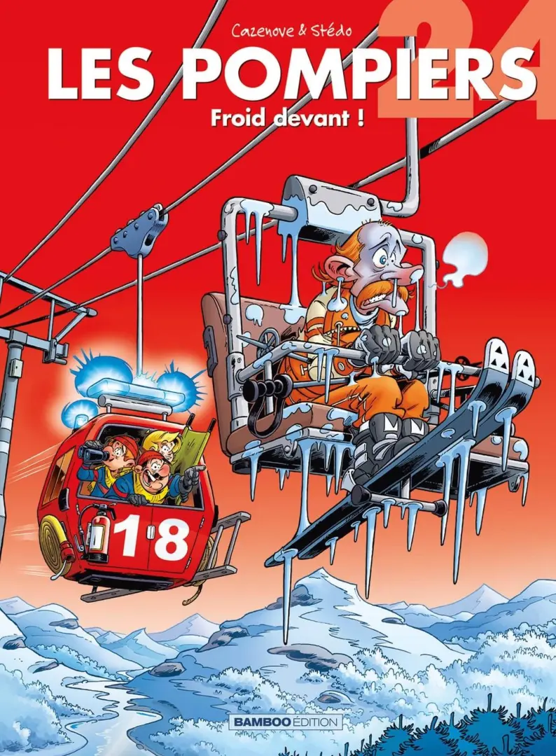 Couverture de l'album Les Pompiers Tome 24 Froid devant !
