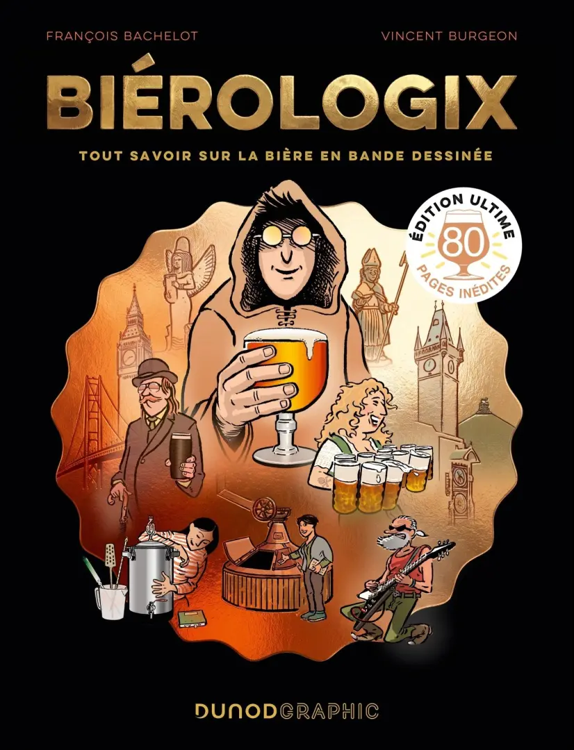 Couverture de l'album Biérologix Tout savoir sur la bière en bande dessinée