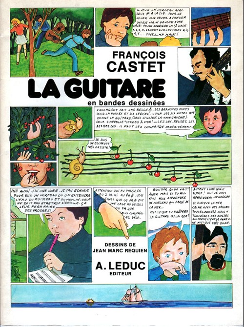 Couverture de l'album La Guitare en bande dessinée