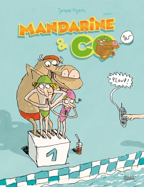 Couverture de l'album Mandarine & Cow Tome 3 Plouf !