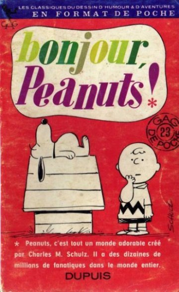 Couverture de l'album Peanuts Tome 1 Bonjour, peanuts !