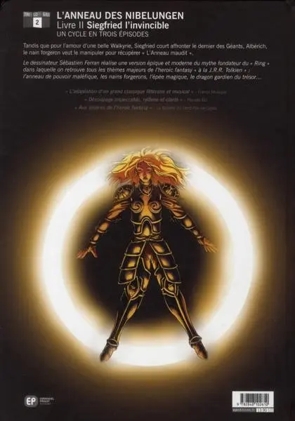 Verso de l'album L'Anneau des Nibelungen Tome 2 Siegfried l'invincible