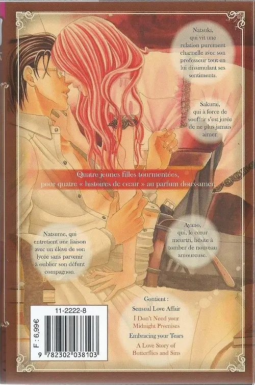 Verso de l'album Sensual Love Affair
