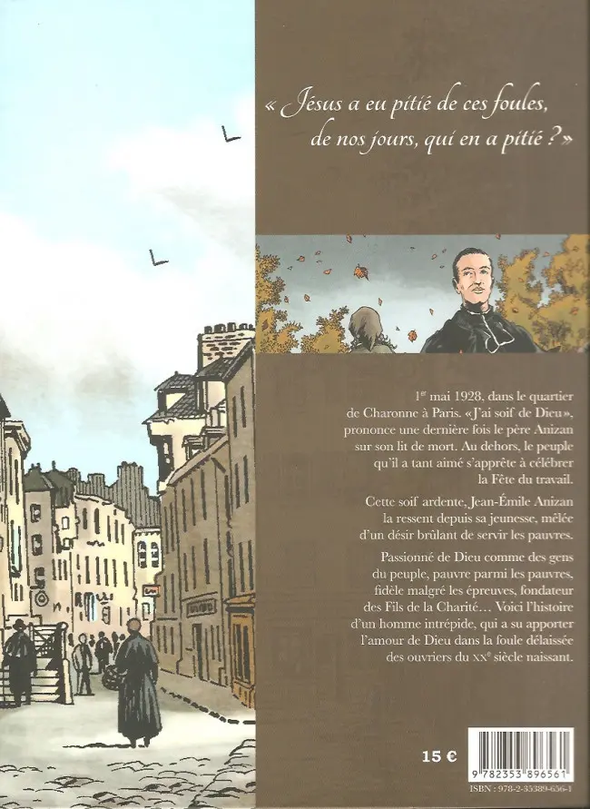 Verso de l'album La Soif de Dieu Une vie du père Anizan