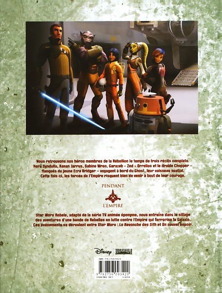 Verso de l'album Star Wars - Rebels Tome 6