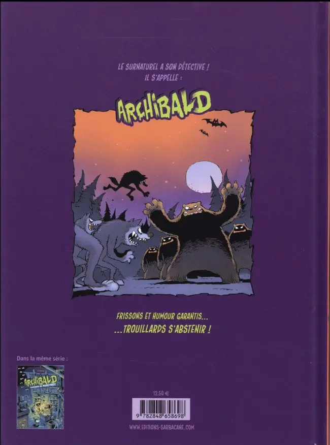 Verso de l'album Archibald Tome 2 Contre les loups-garous